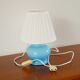 Table lamp in opaline, sky blue, Art Deco, 1930.