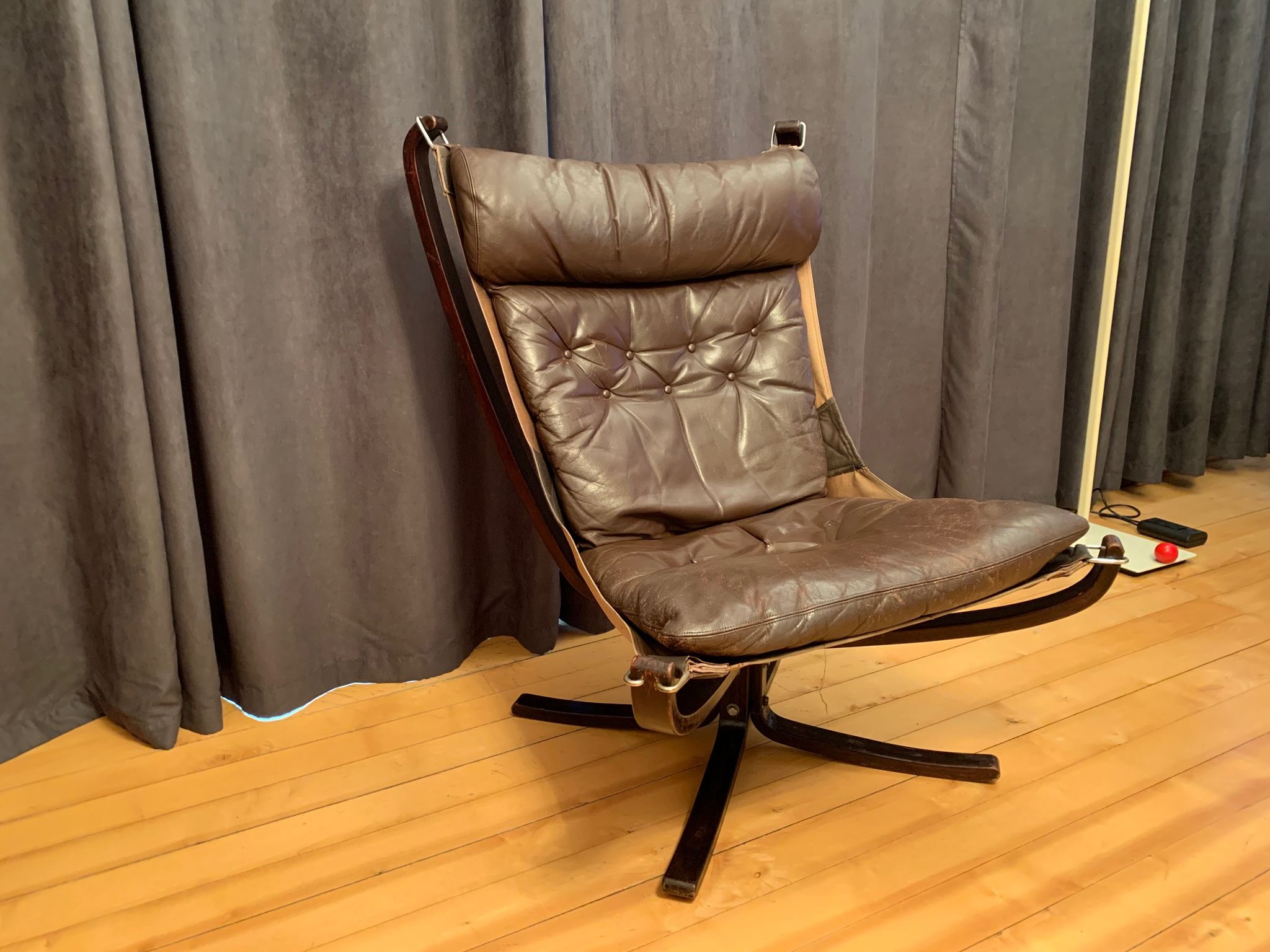 Falcon armchair designed by Sigurd Ressell, Vatne Möbler, Norway, 1970s