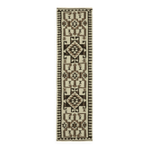 Tapis kilim vintage Herki tissé à la main en Turquie 92 cm x 325 cm