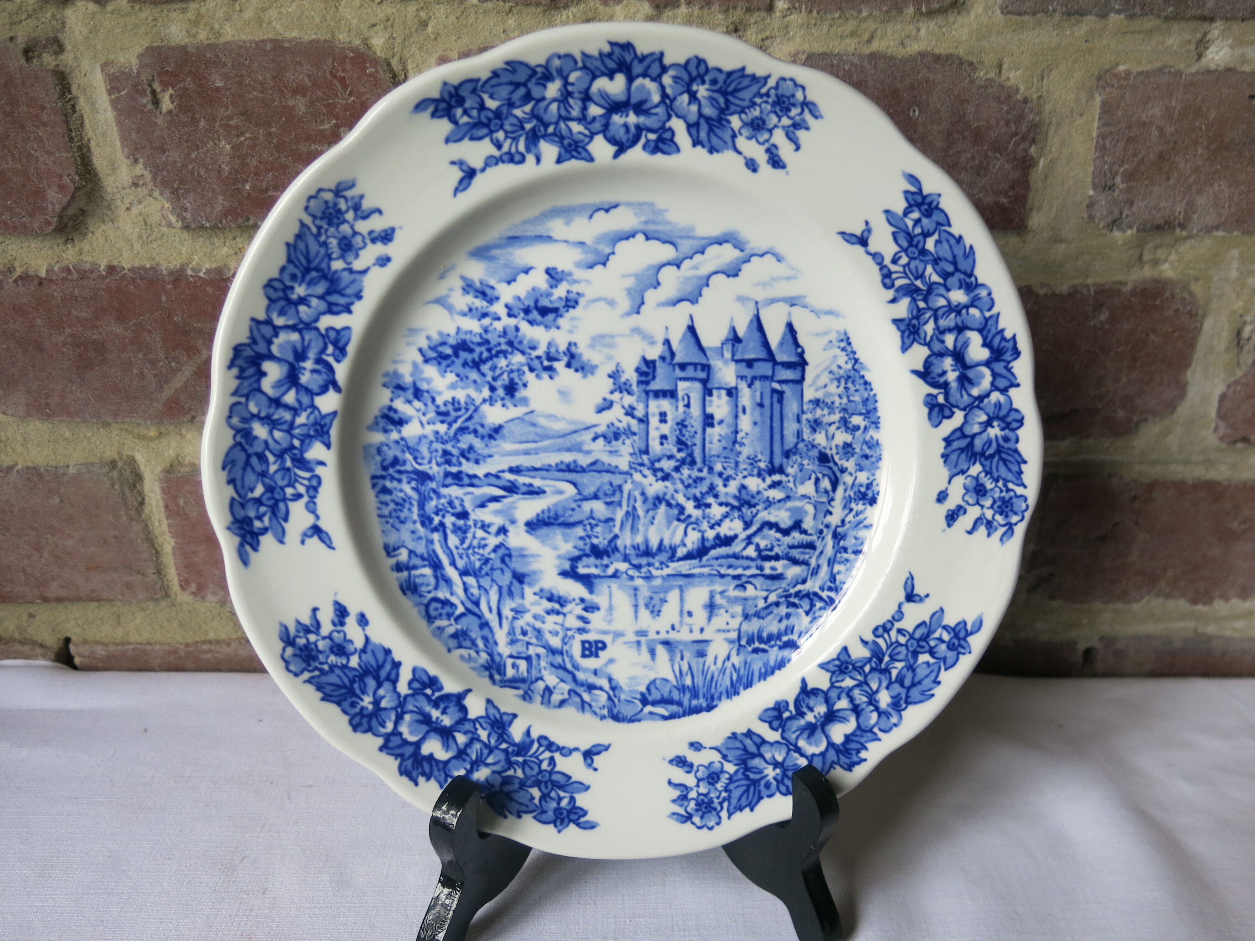 10 flat plates advertising porcelain pyroblan BP