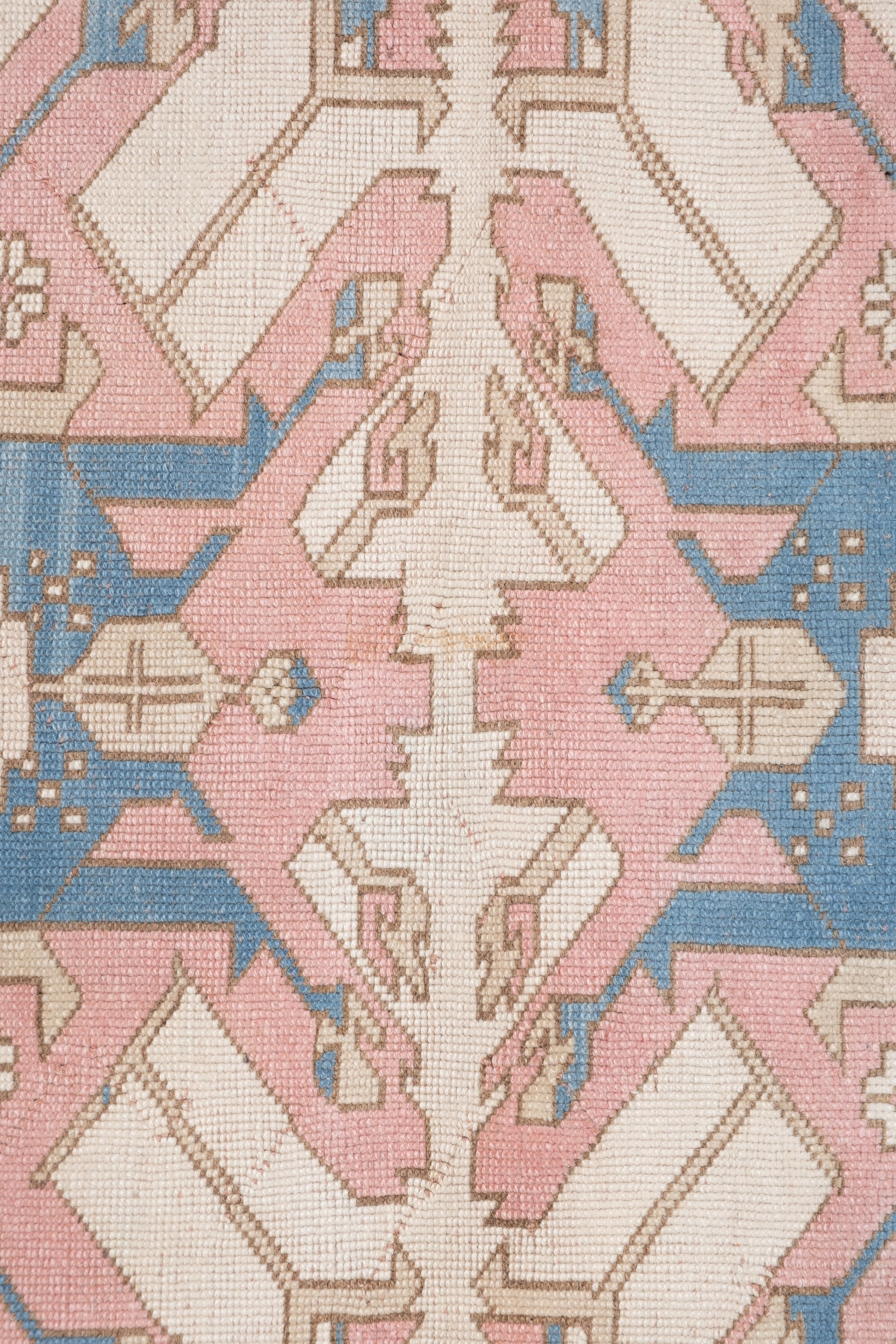 Large Vintage Turkish Oushak Rug 1970s 206 X 295 cm