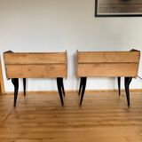 Pair of bedside tables by Paolo Buffa, Italy, 1950s