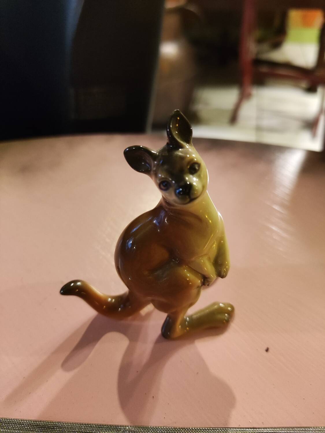 Kangaroo porcelain figurine