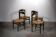 Green beech and rush dinning chairs