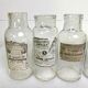 Set of 6 bottles of apothecary