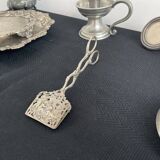 Antique scissors asparagus pliers - silver metal - putti decoration - United Kingdom