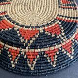 Woven ethnic basket, 60s