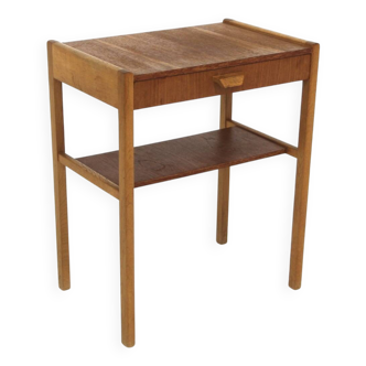 Table de chevet scandinave en teck, Suède, 1960