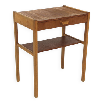 Table de chevet scandinave en teck, Suède, 1960