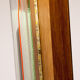 Glass and wood desk lamp by William Olivier