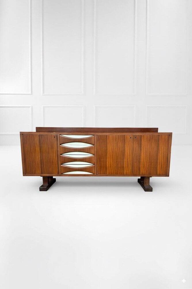 Enfilade en bois dans le style d'Arne Vodder, années 60