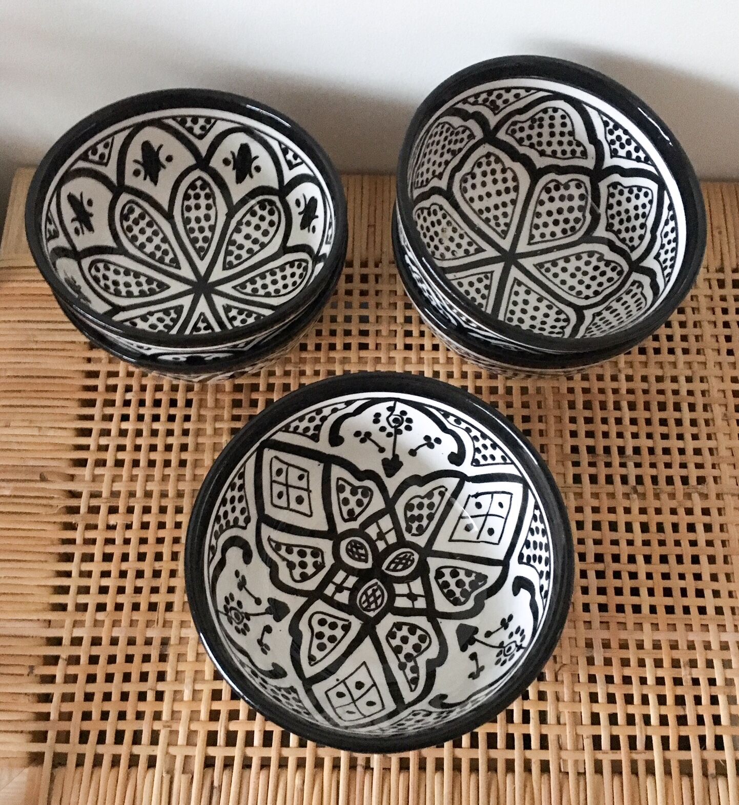 Lot of 6 ceramic berber bols