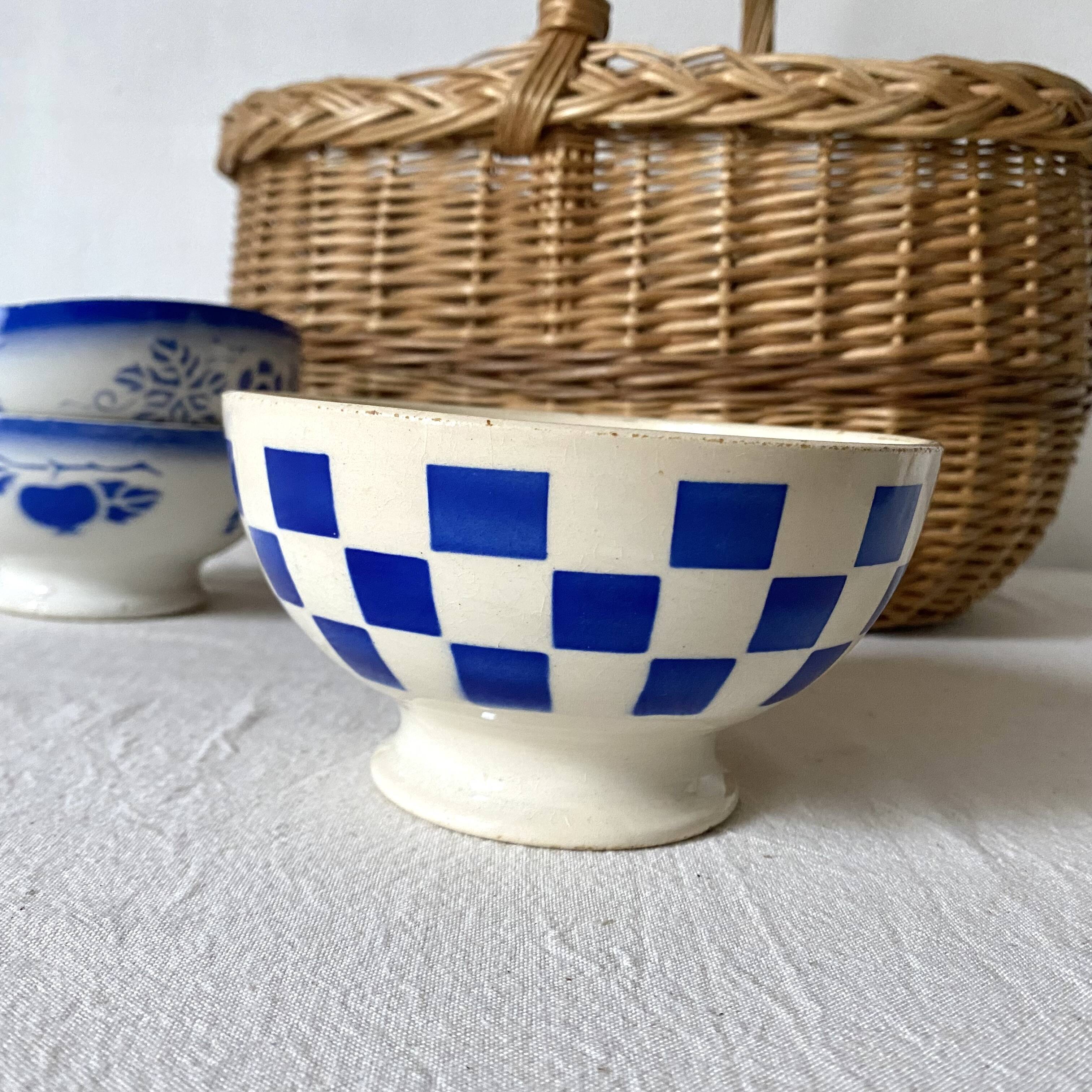 Old Badonviller checkerboard bowl