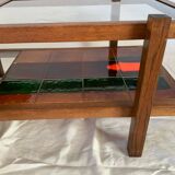 Ceramic and glass coffee table