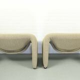 Pierre Paulin pair of F598 Groovy lounge chairs for Artifort, The Netherlands