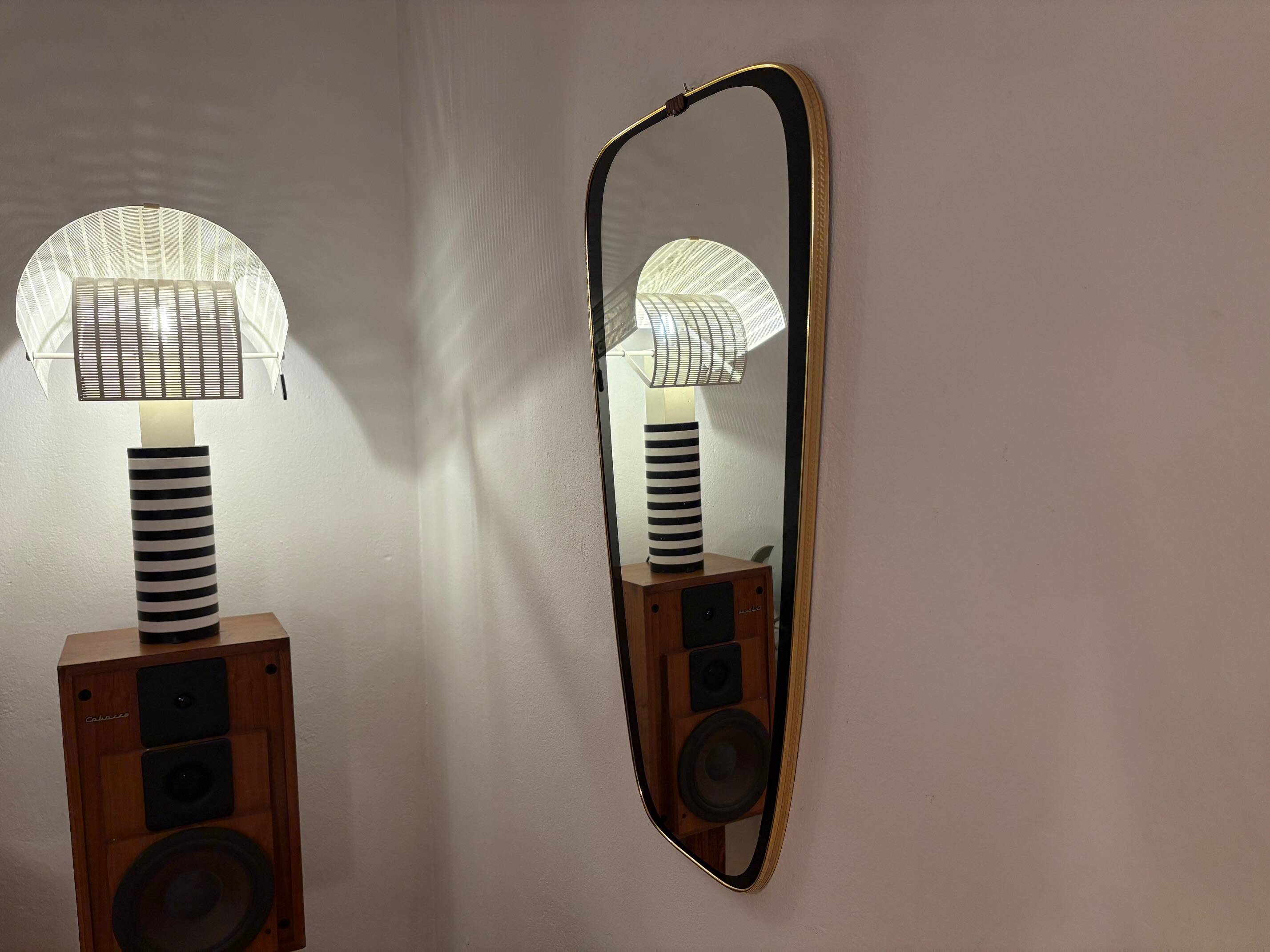 Large Rockabilly Mirror, 1960s