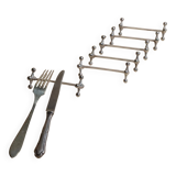 Set of 6 vintage silver-plated knife rests by Berndorf (Germany), 1880s.