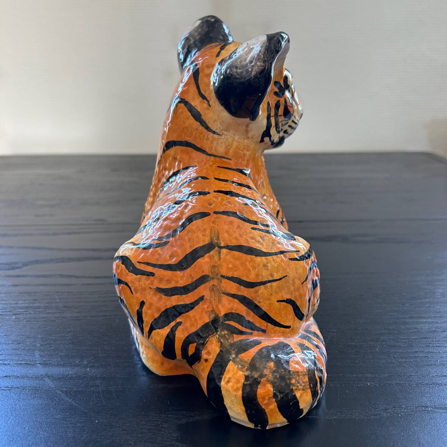 Young tiger hand-painted