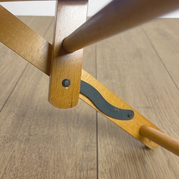 Fauteuil pliable en bois pour enfant années 60