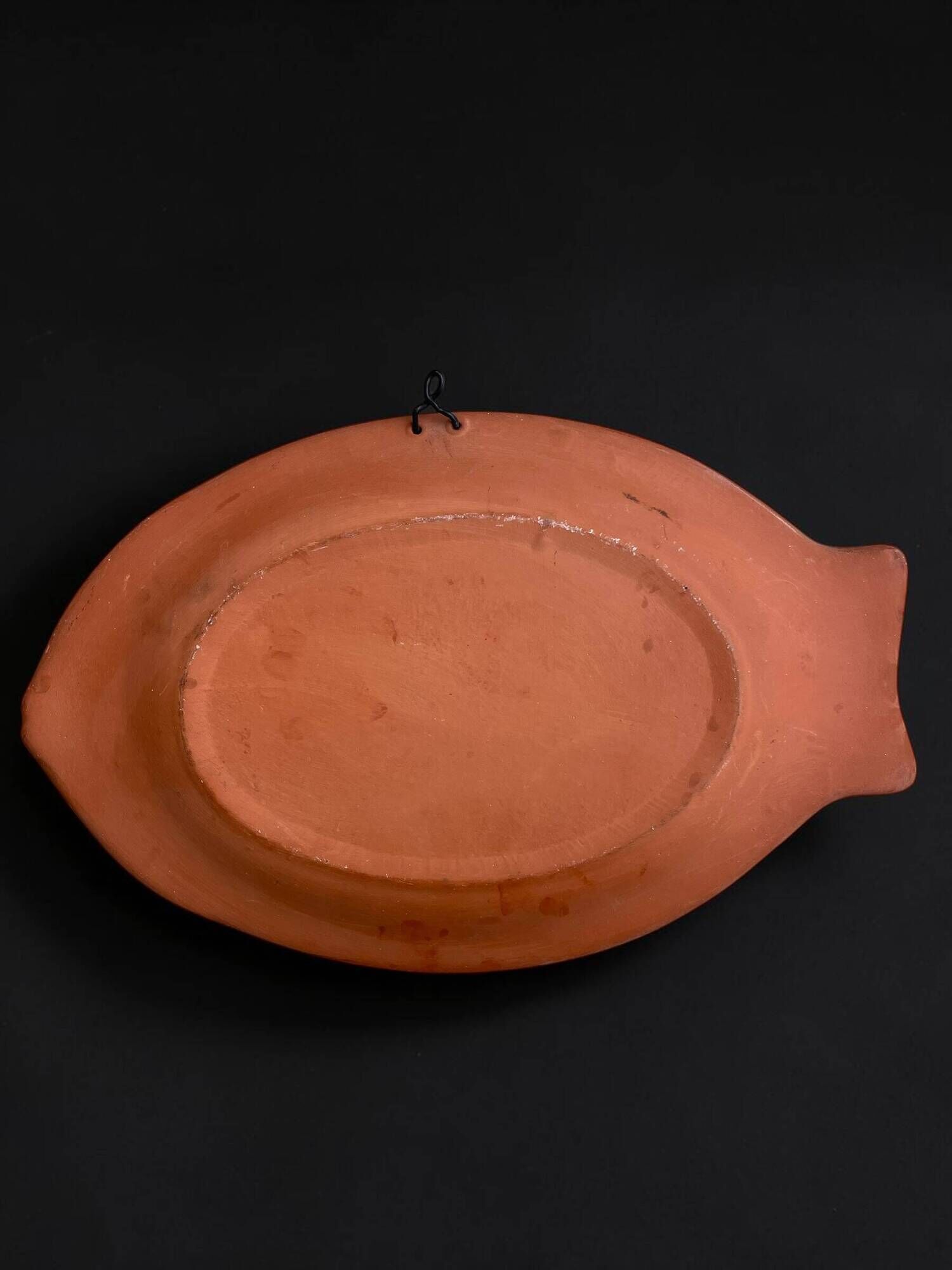 Painted terracotta wall fish, Oaxaca, Mexico, 1970s-80s.