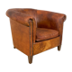Vintage sheep leather club chair Aalten