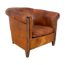 Vintage sheep leather club chair Aalten
