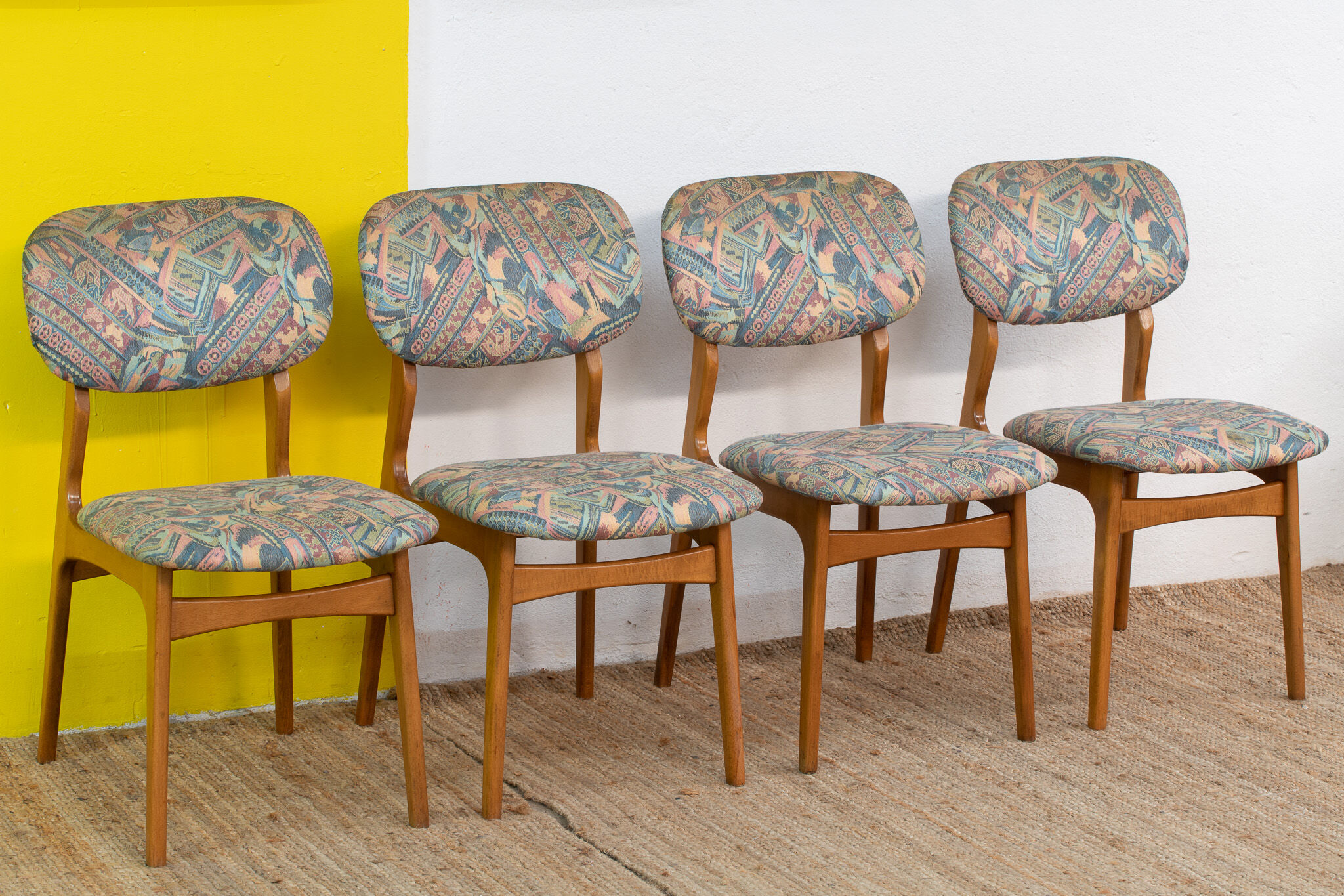 Series of 4 Vintage Scandinavian Chairs – 45 cm