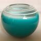 Small turquoise blue Murano style vase