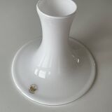 Vintage Scandinavian pendant light "Mandarin" in opaline by Michael Bang for Holmegaard, Denmark 1980s