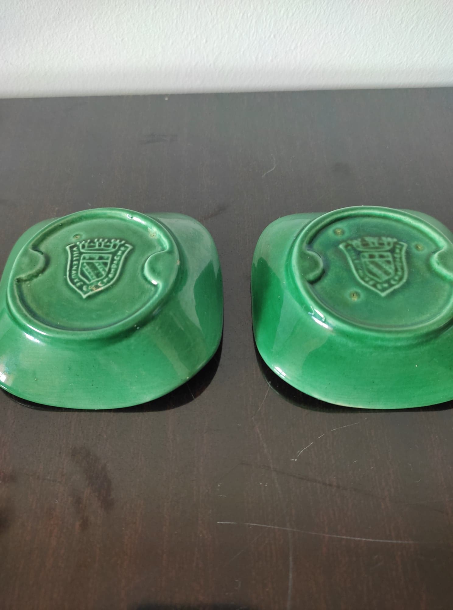 Set of 2 MoëtetChandon vintage cup, empty pockets, coasters or bottle bottoms.