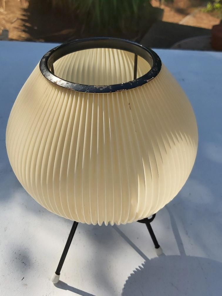 Rispal rodhoïd vintage lamp 50s