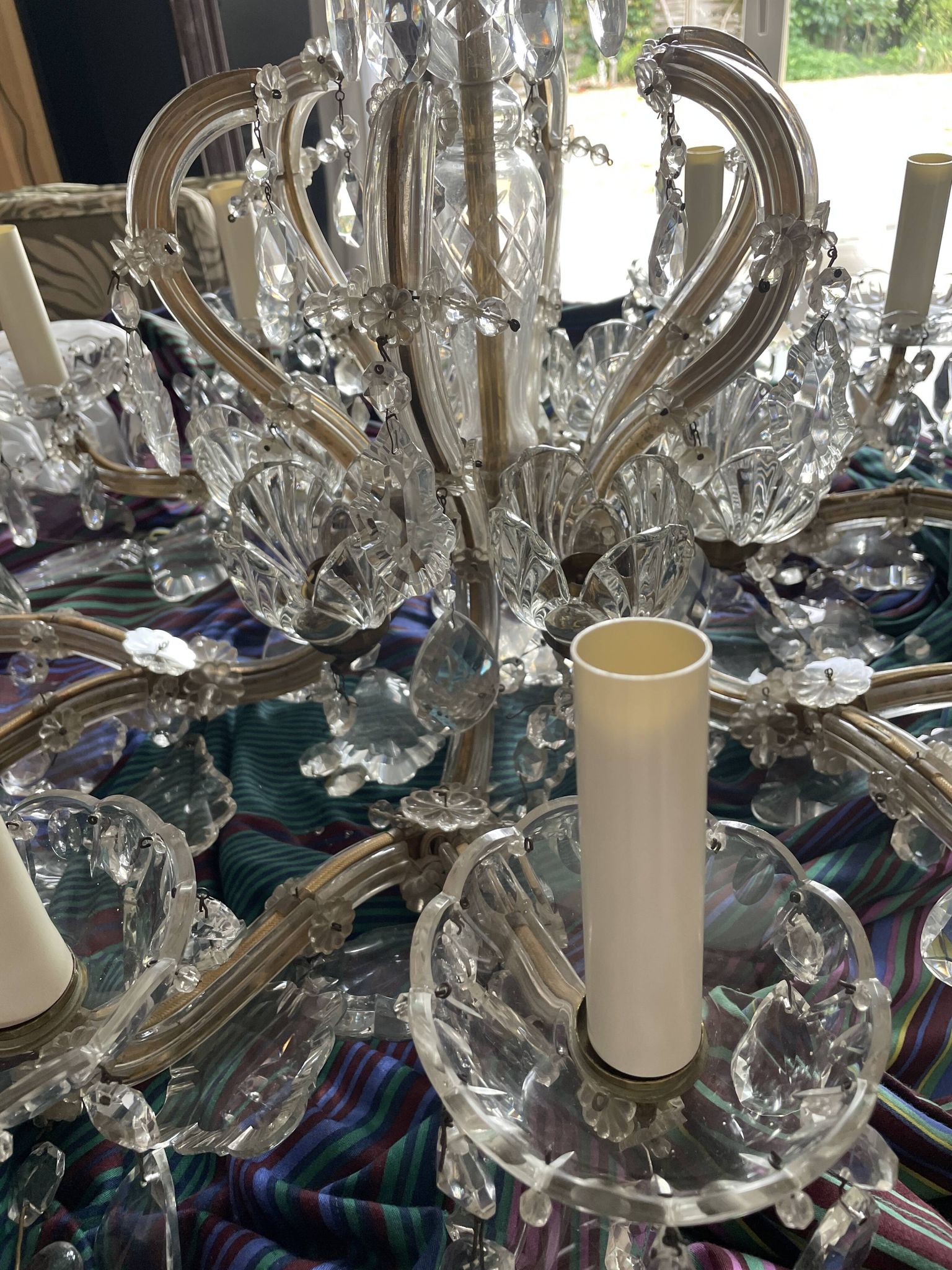 Lustre ancien cristal fabrication française