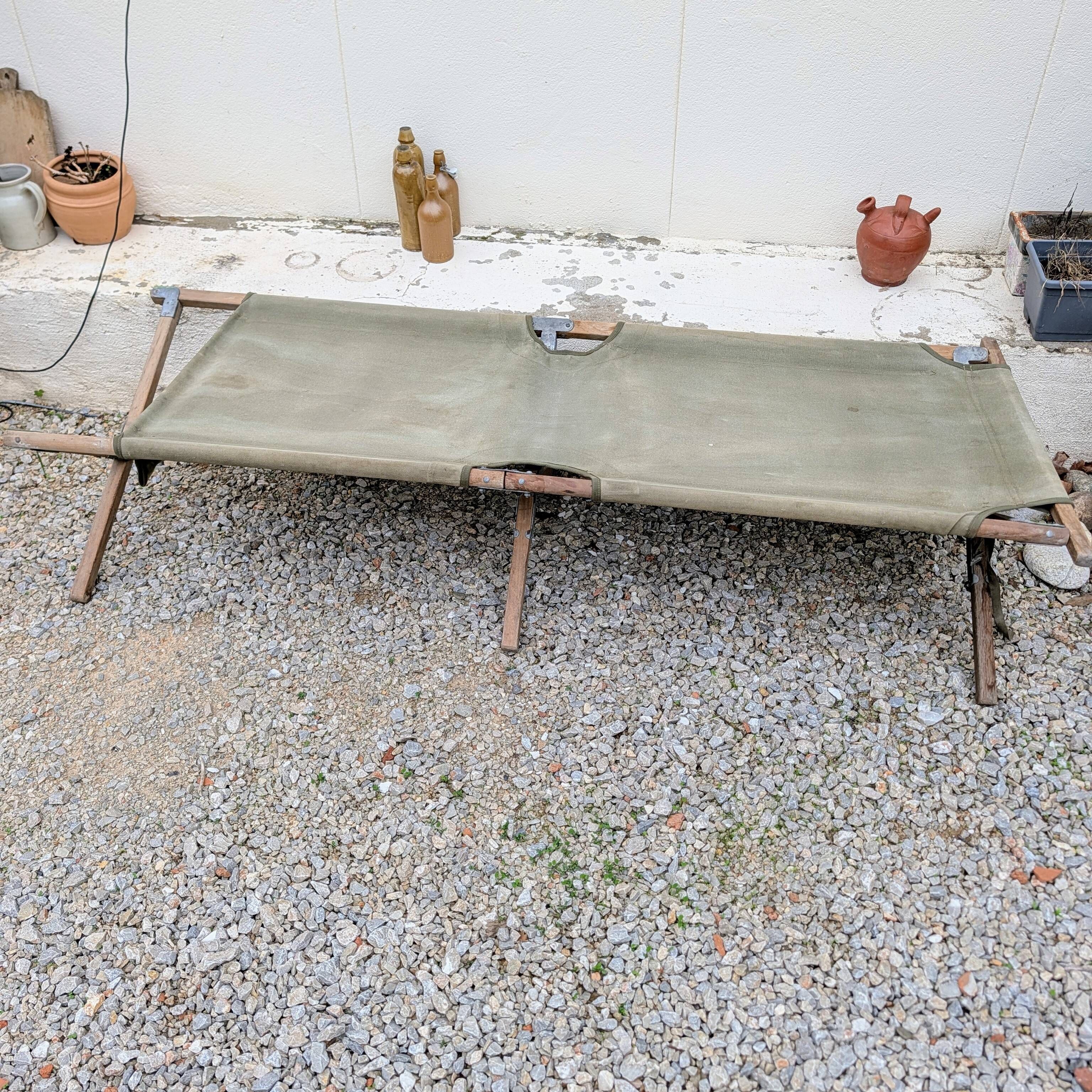 Military camp bed