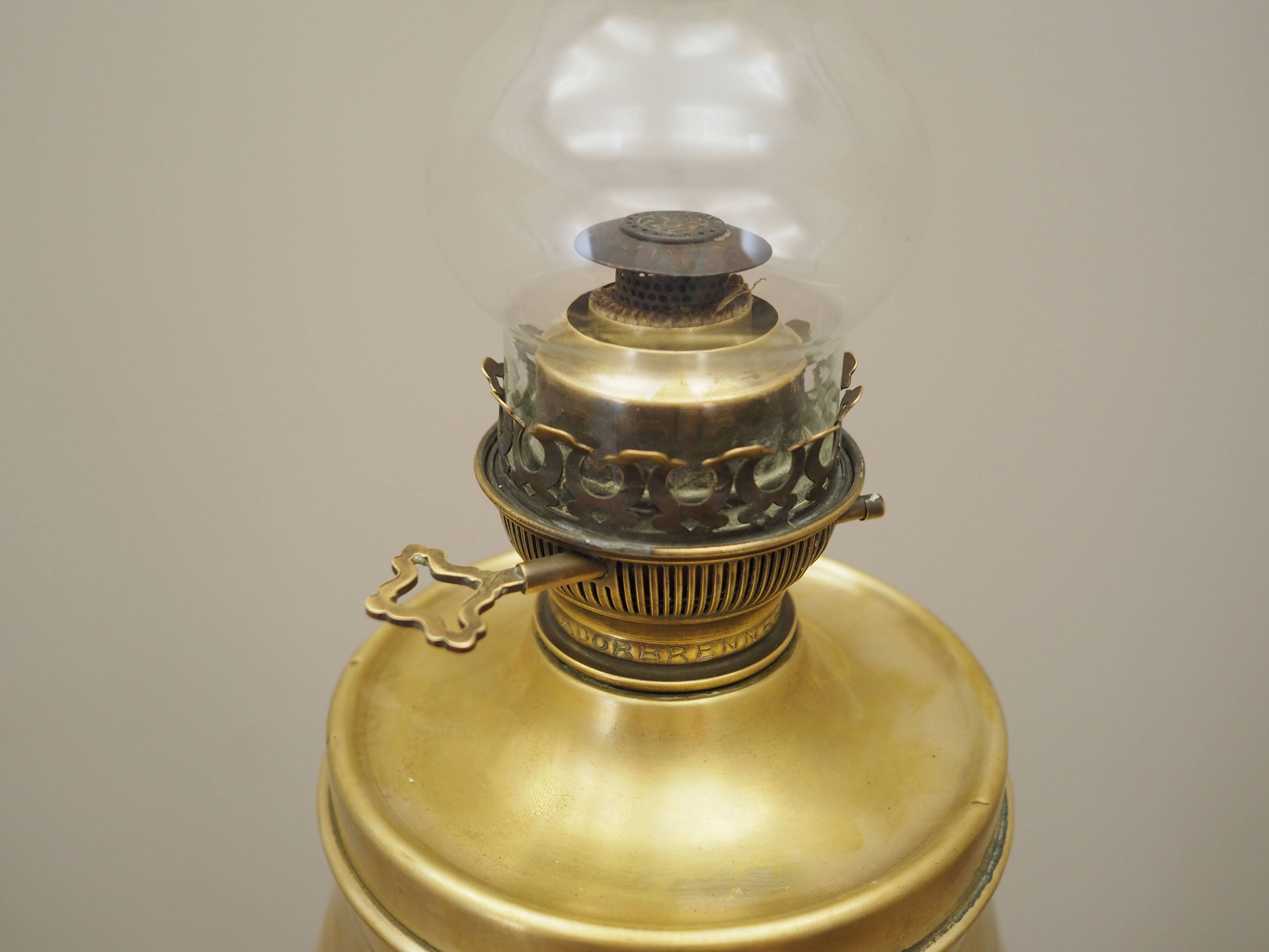 Kerosene lamp, German design, 1920s, manufacturer: Ehrich & Graetz