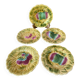 Dessert plates barbotine Sarreguemines