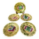 Assiettes à dessert barbotine Sarreguemines