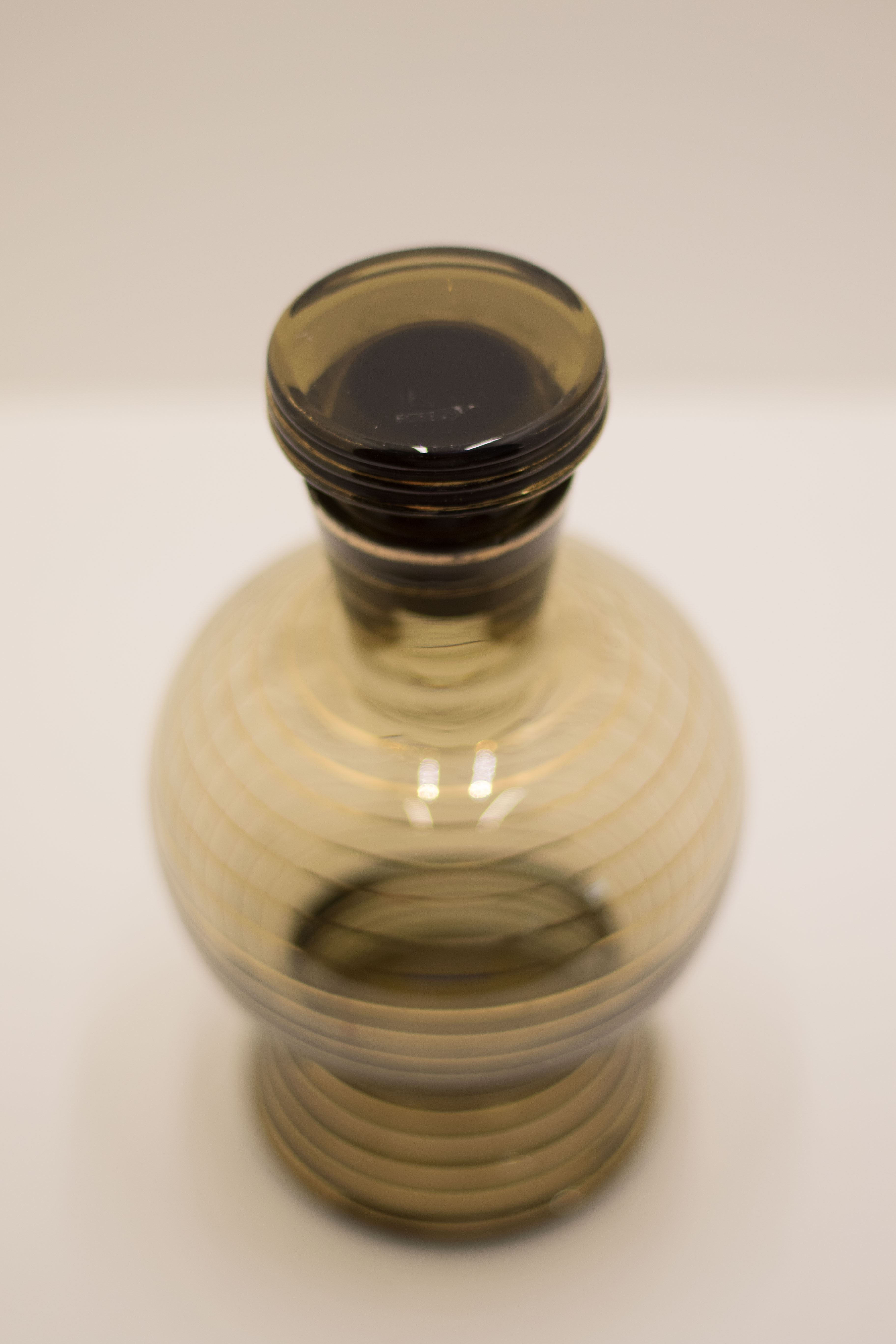 Smoked glass carafe typical 50s