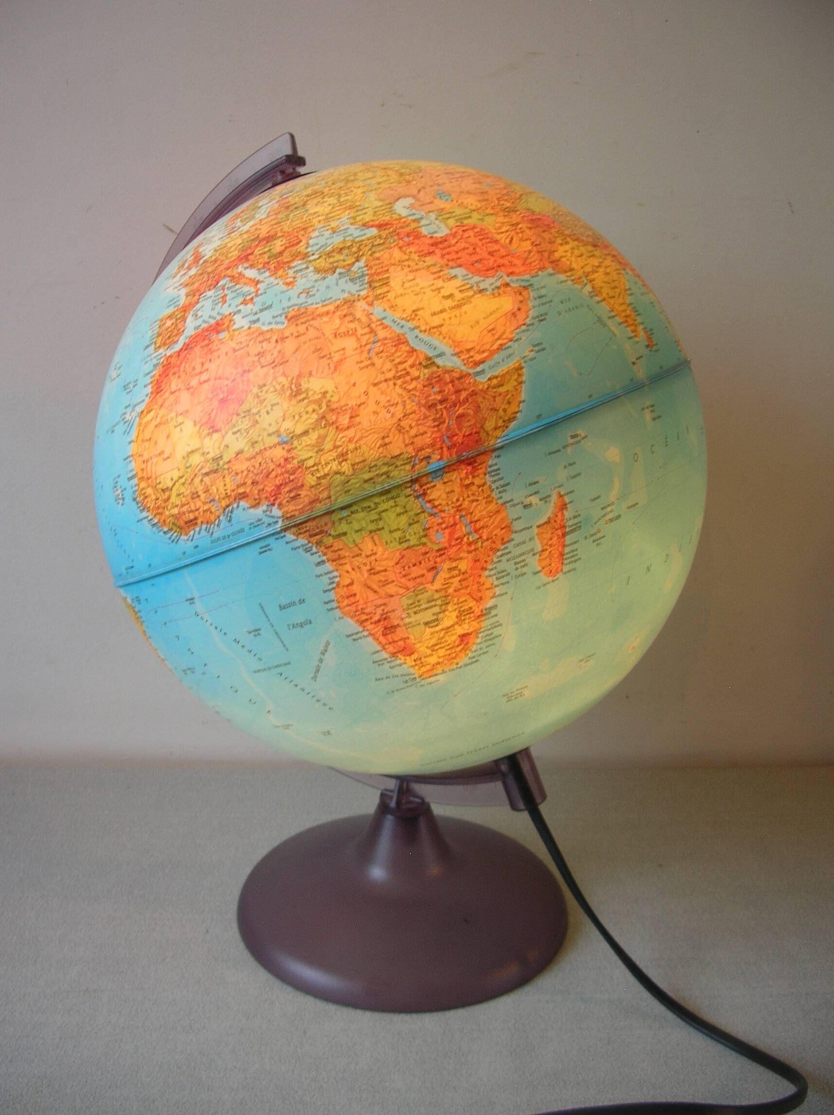 Luminous terrestrial globe world map lamp Tecnodidattica teenage bedroom decoration