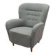 Fauteuil gris, design scandinave, production : Danemark