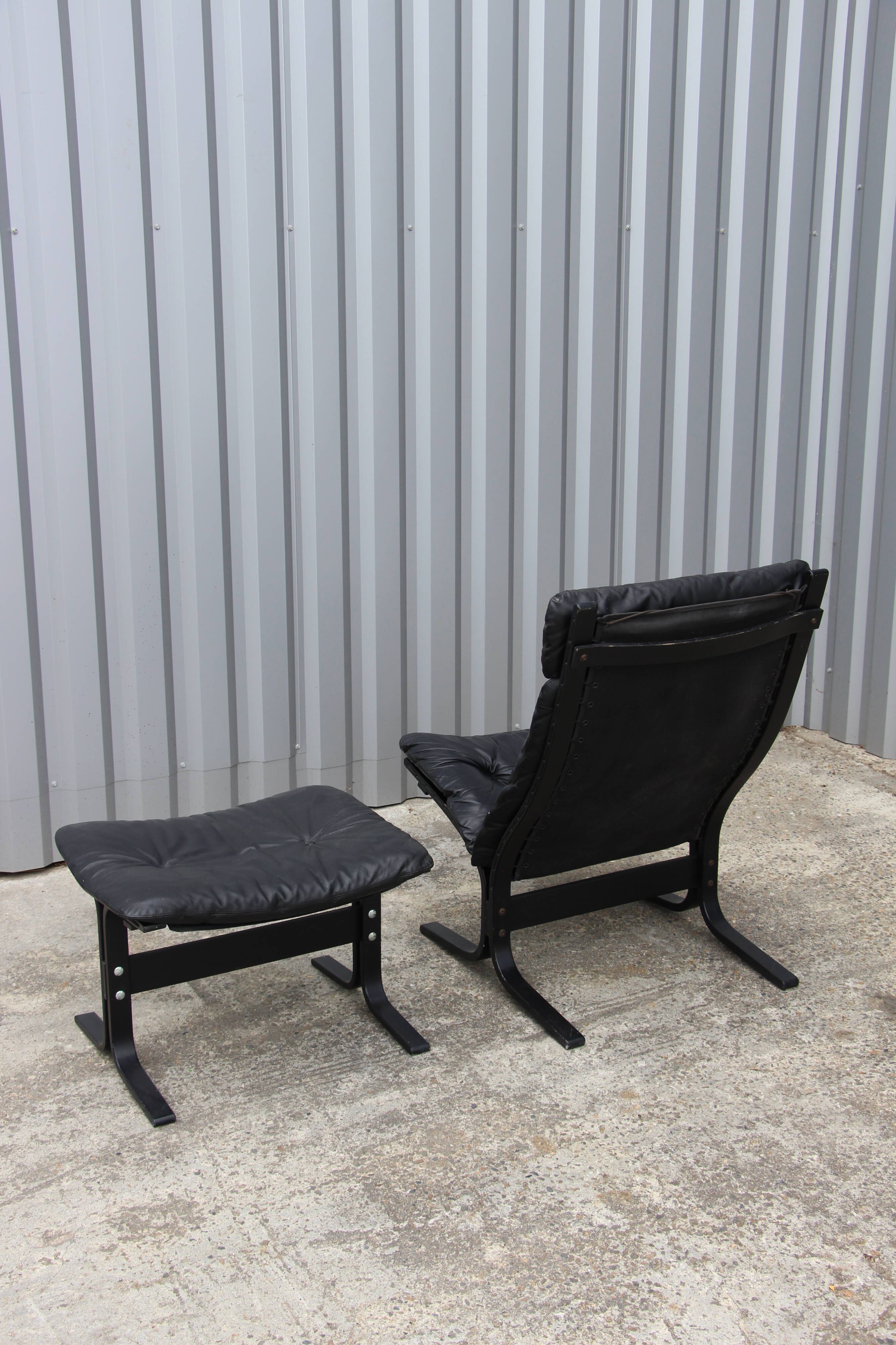Armchair and Ottoman "Siesta" by Ingmar Relling 1970