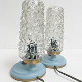 Set of 2 restored Gebr. Mölle night lights, 1960s