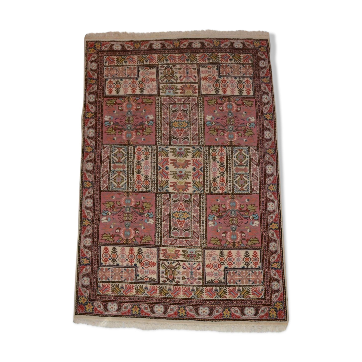 City carpet, Tunisia, hand-knotted, 1980, 120 cm x 188 cm,