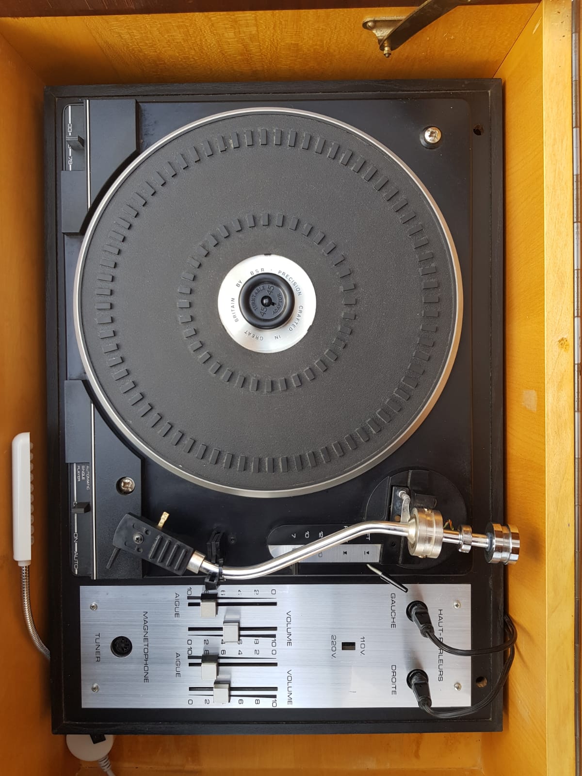 Meuble hifi tourne disque et radio Continental Edison