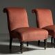 Ensemble de 2 fauteuils à pantoufles français vers 1900