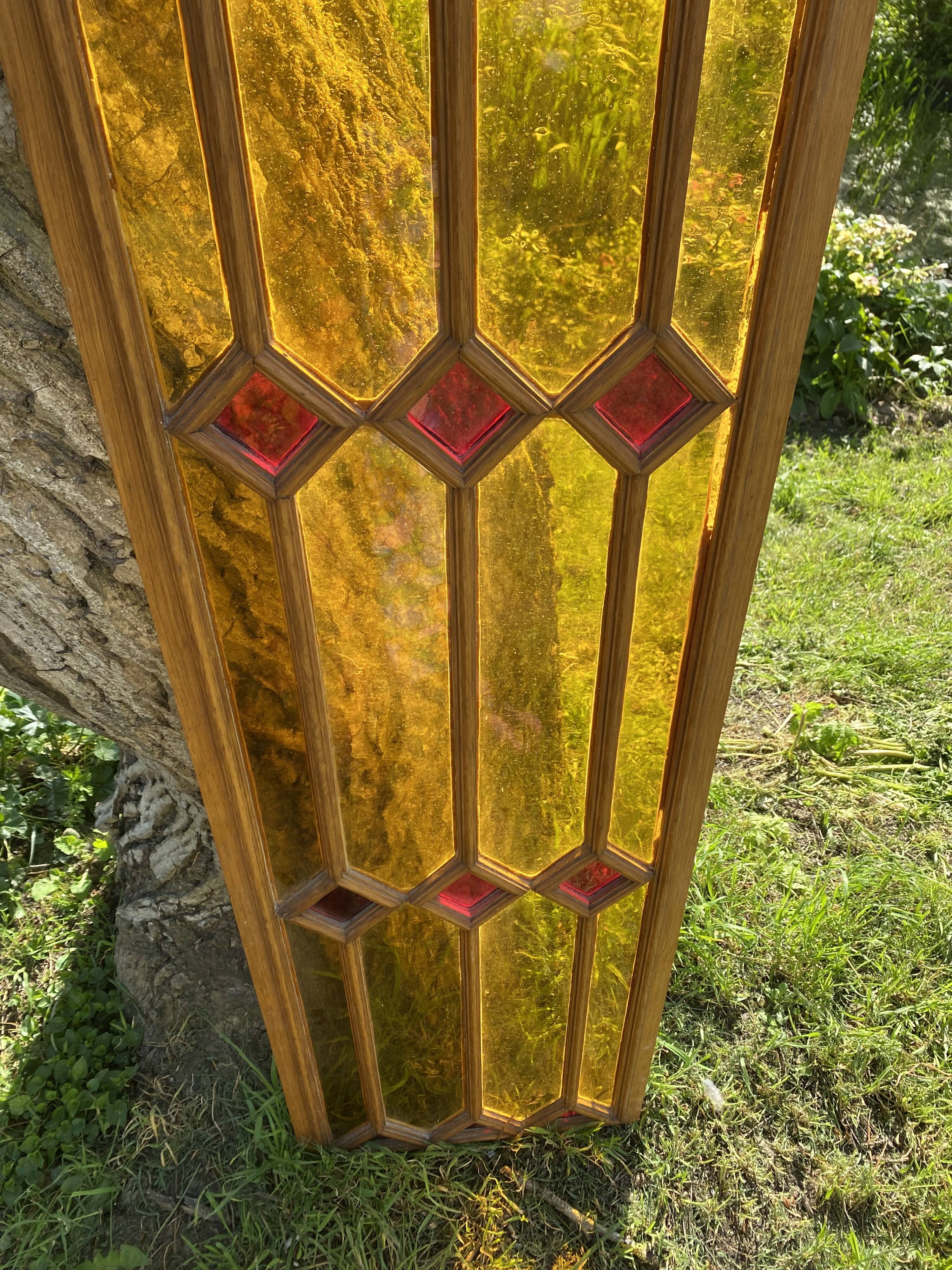 Vitaril, Wood and glass panel, 41X193.5