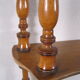 Napoleon III wall shelf in asian bamboo-style blond wood with 3 XIX trays