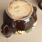 Alsatian glazed terracotta coffee pot