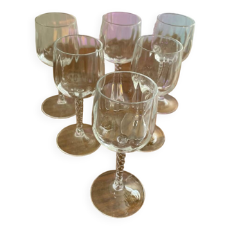 Box of 6 crystal glasses