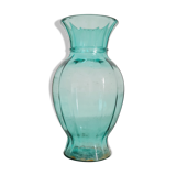 Old transparent blue vase