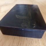 Old boiled cardboard box